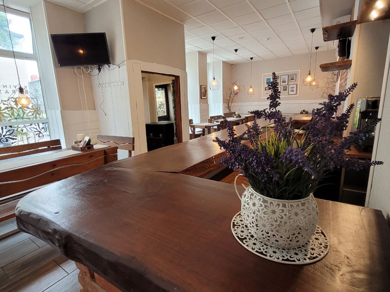 Puikiai įrengtos kavinės patalpos Klaipėdoje