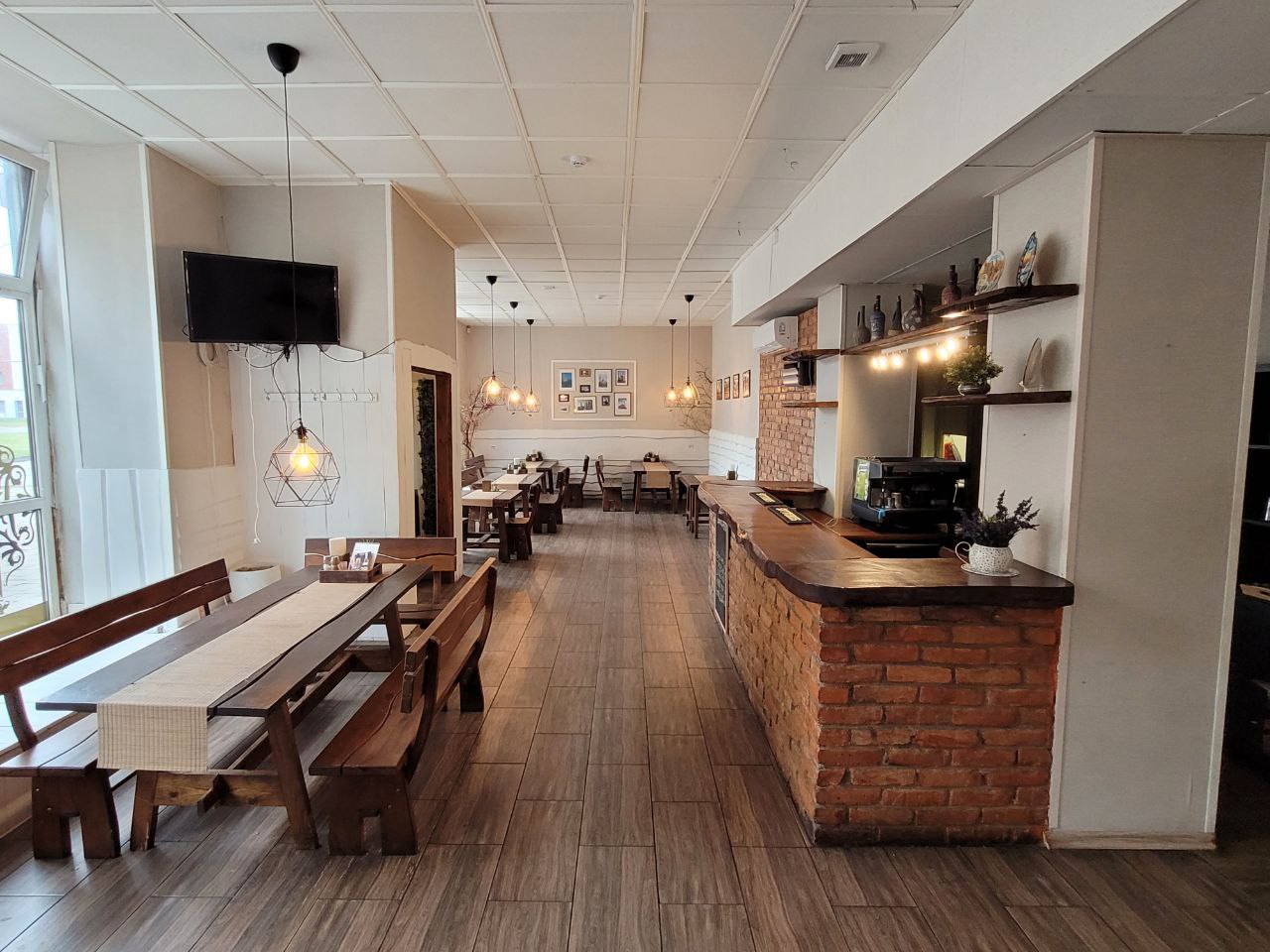 Puikiai įrengtos kavinės patalpos Klaipėdoje