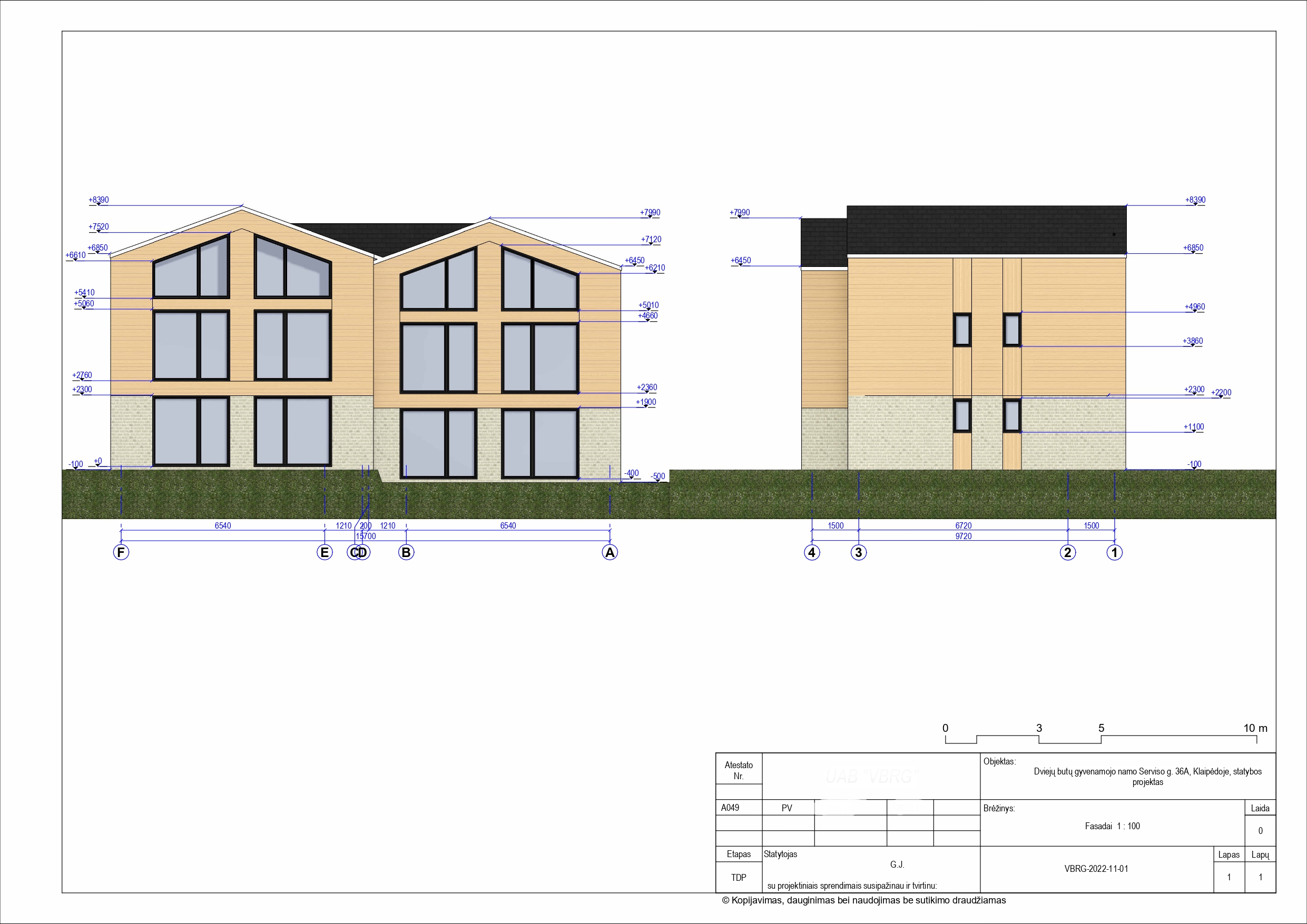 PARDUODAMAS SKLYPAS SU 4 BUTŲ NAMO PROJEKTU KLAIPĖDOJE, RAMIOJE VIETOJE PRIE DANĖS UPĖS