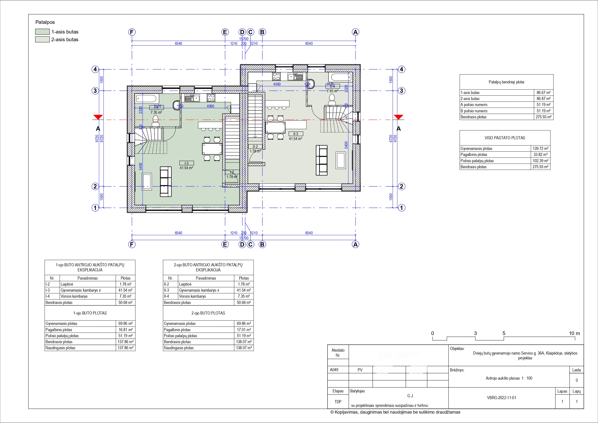 PARDUODAMAS SKLYPAS SU 4 BUTŲ NAMO PROJEKTU KLAIPĖDOJE, RAMIOJE VIETOJE PRIE DANĖS UPĖS
