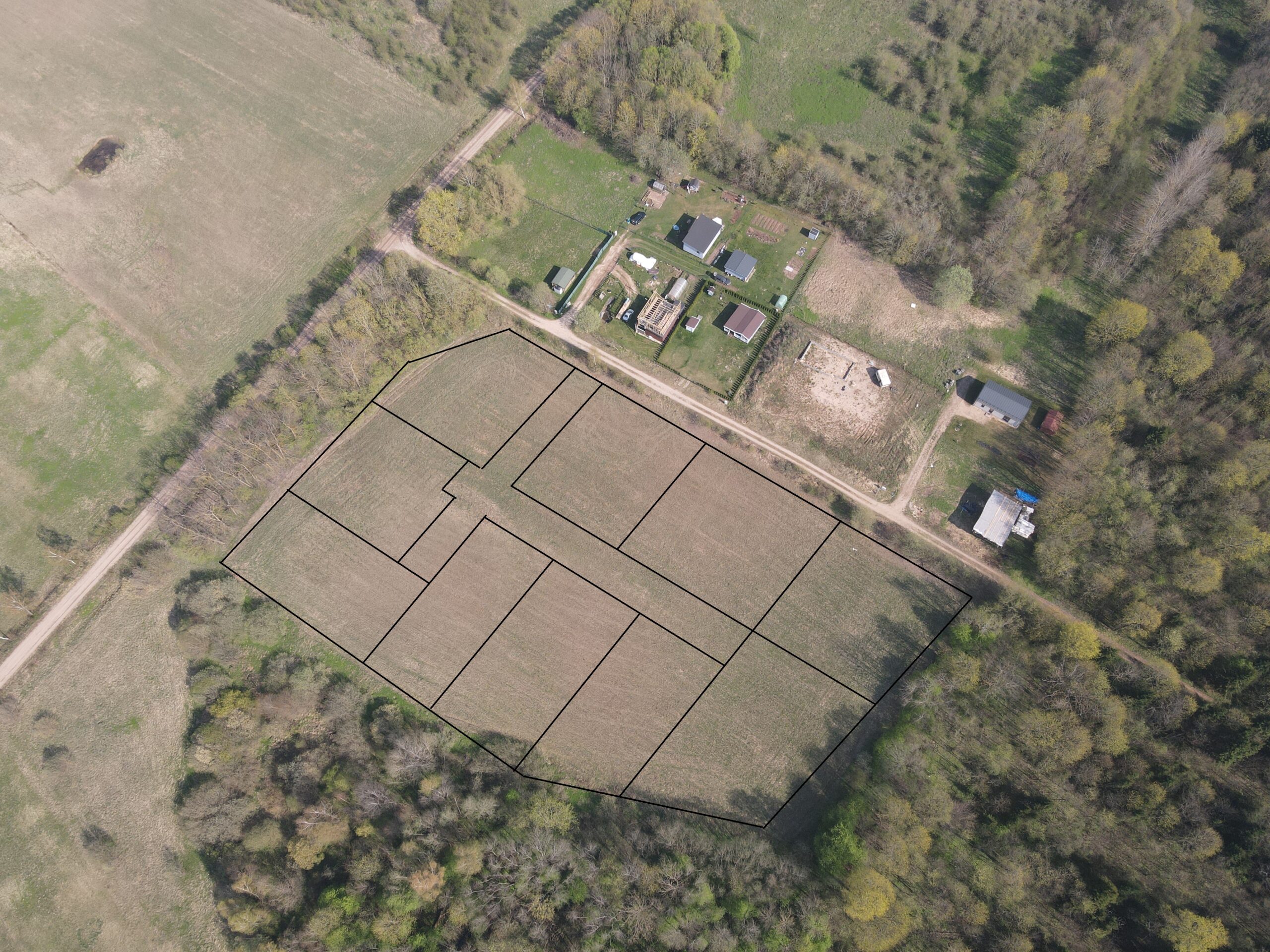 PARDUODAMAS 10 SKLYPŲ KVARTALAS GYVENAMIESIEMS ARBA POILSIO NAMAMS ŠIRVINTŲ R. SAV., JUODĖS K.