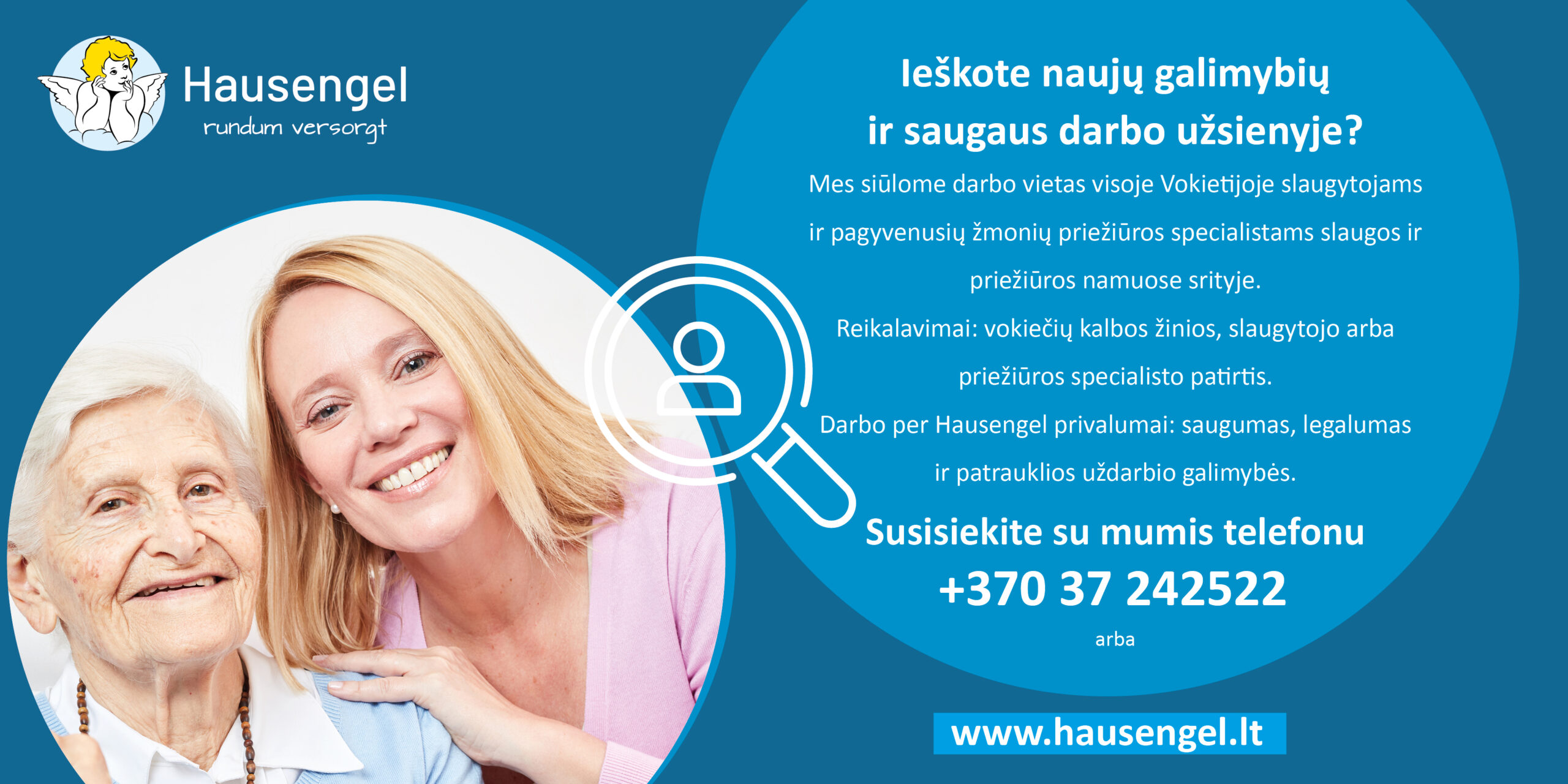 Darbas slaugoje Vokietijoje