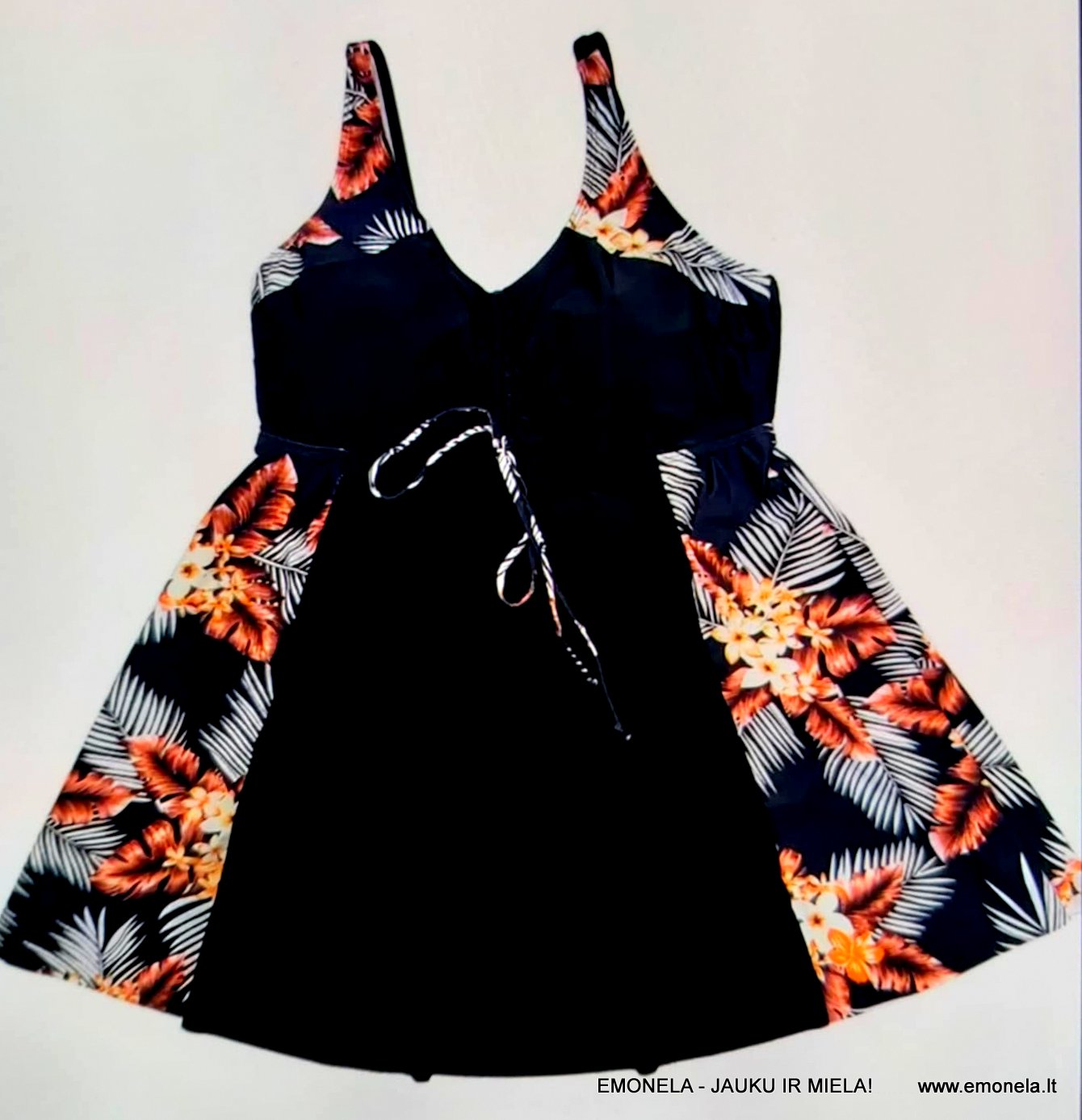 Maudymosi kostiumėlis LIDIJA, vientisas su suknute