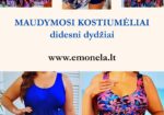 Vientisas maudymosi kostiumėlis su suknele