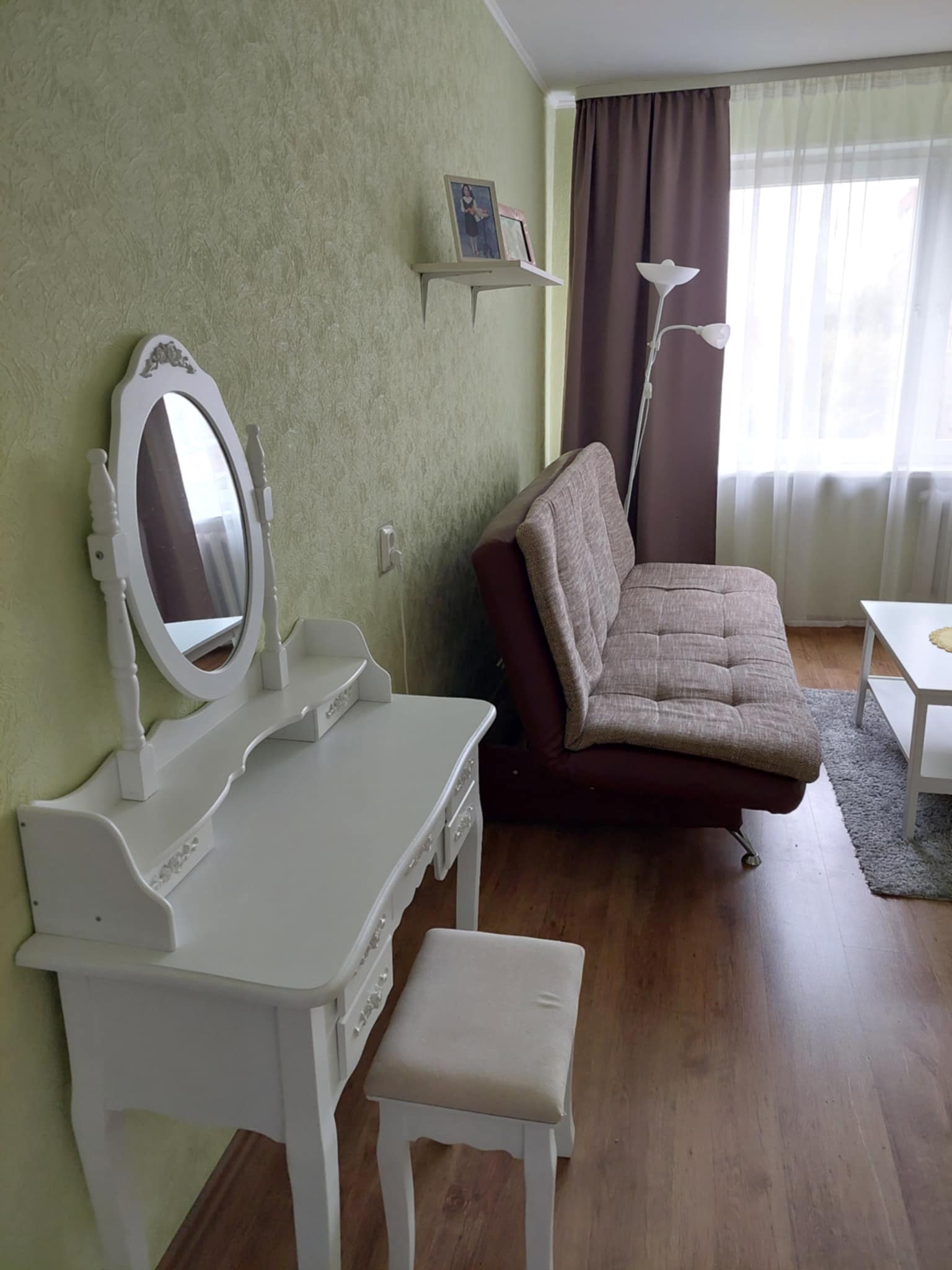 Nuomojamas 1 kambario butas Klaipėdoje.