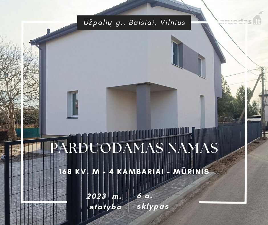 Parduodamas erdvus mūrinis namas Balsiuose, Vilniuje