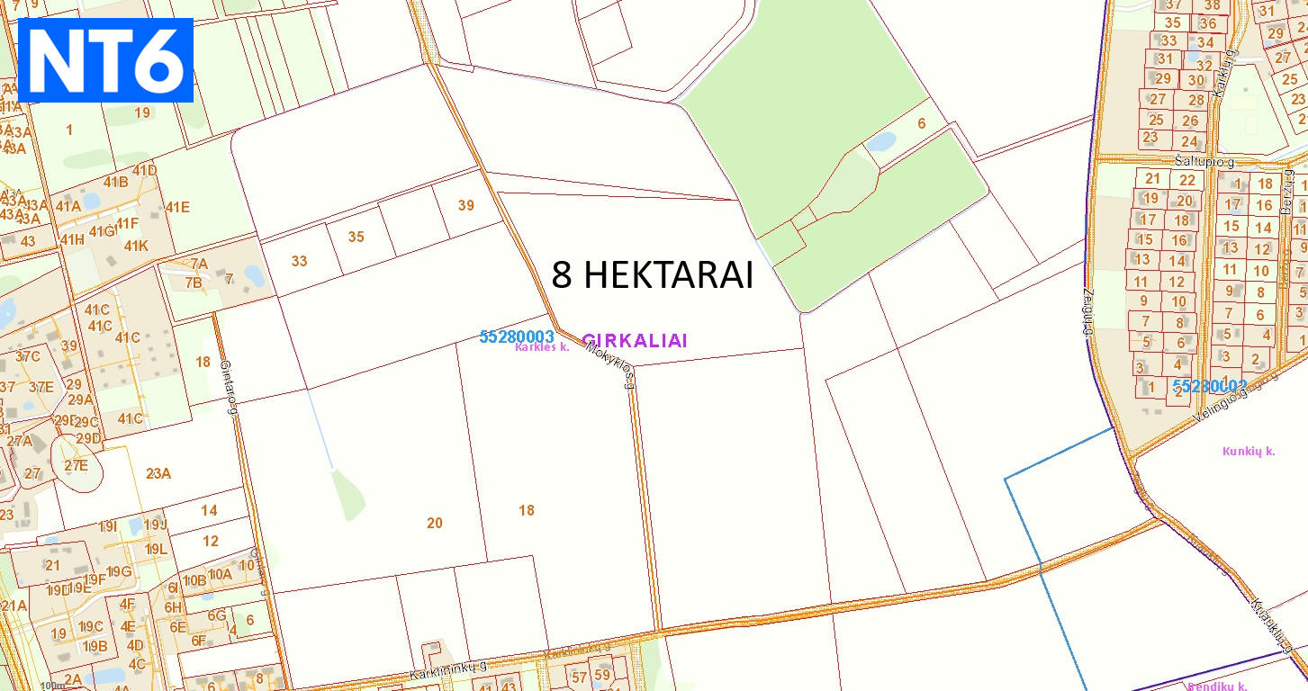 PARDUODAMAS 8 HEKTARŲ SKLYPAS KARKLĖJE