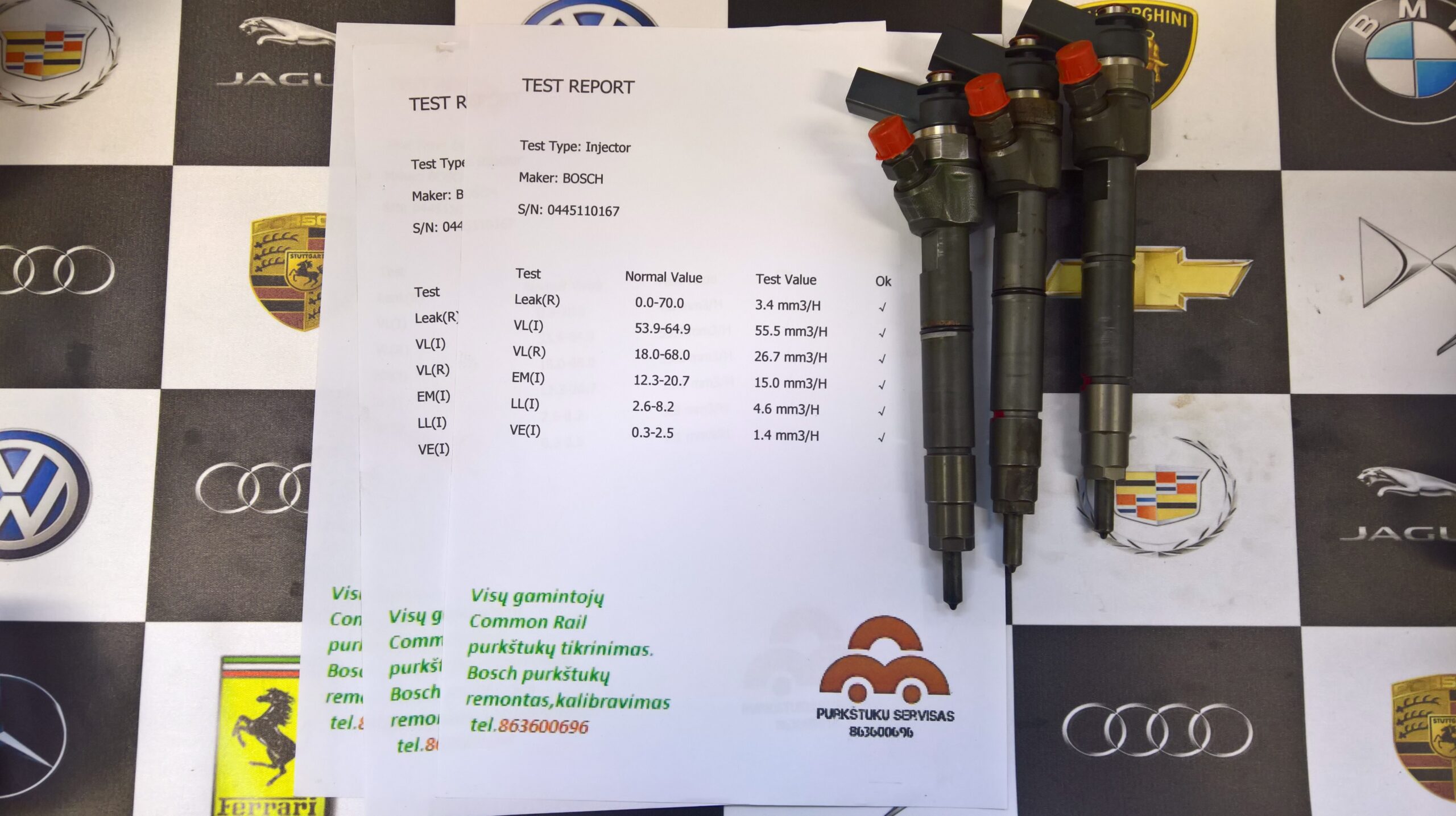 Kuro purkštukai Mercedes-A160,A180,A200,B180,B200, Smart-Forfour. 0445110167