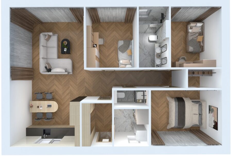 Parduodami modernūs, ekonomiški A++ klasės namai, gamtos apsuptyje – Minijos slėnyje.