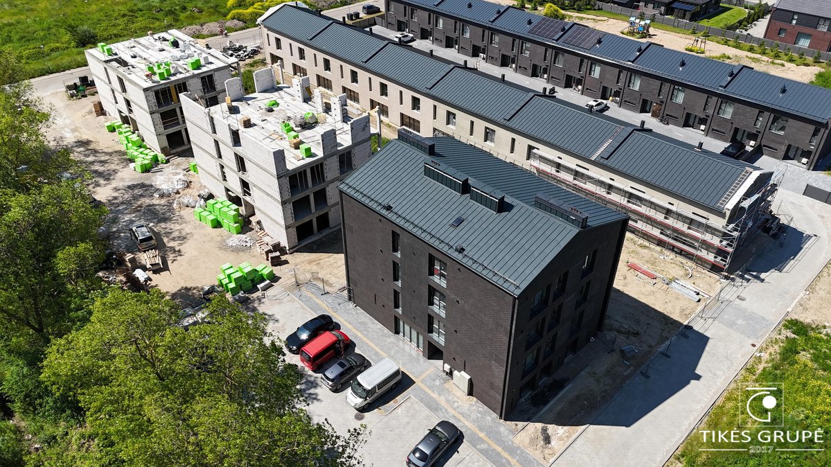 Parduodami naujos statybos name butai