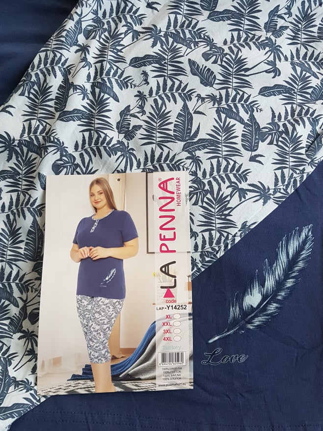 Pižama PLUNKSNA, trumpa, 2 dalių