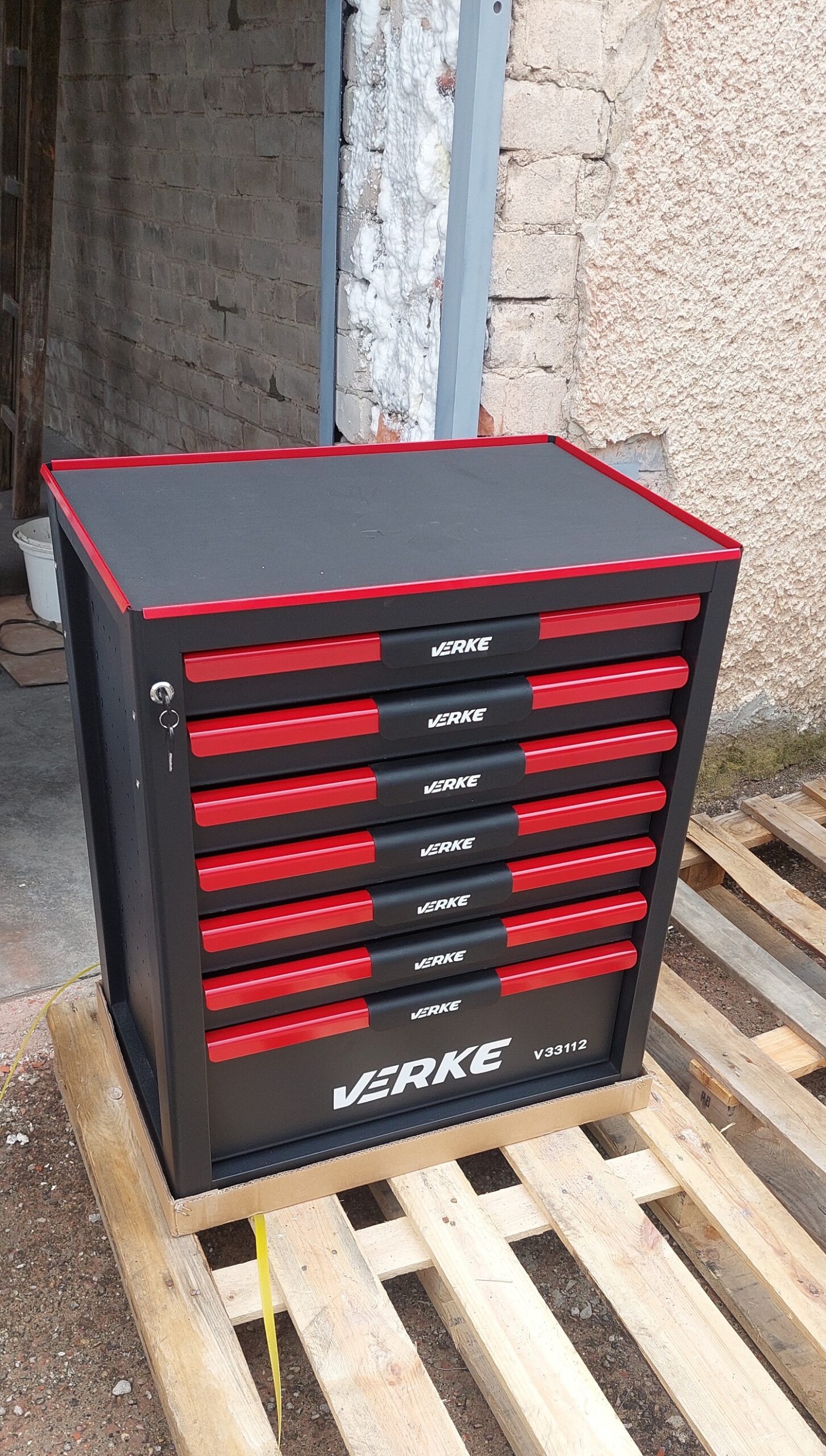 Įrankių vežimėlis 7 stalčių