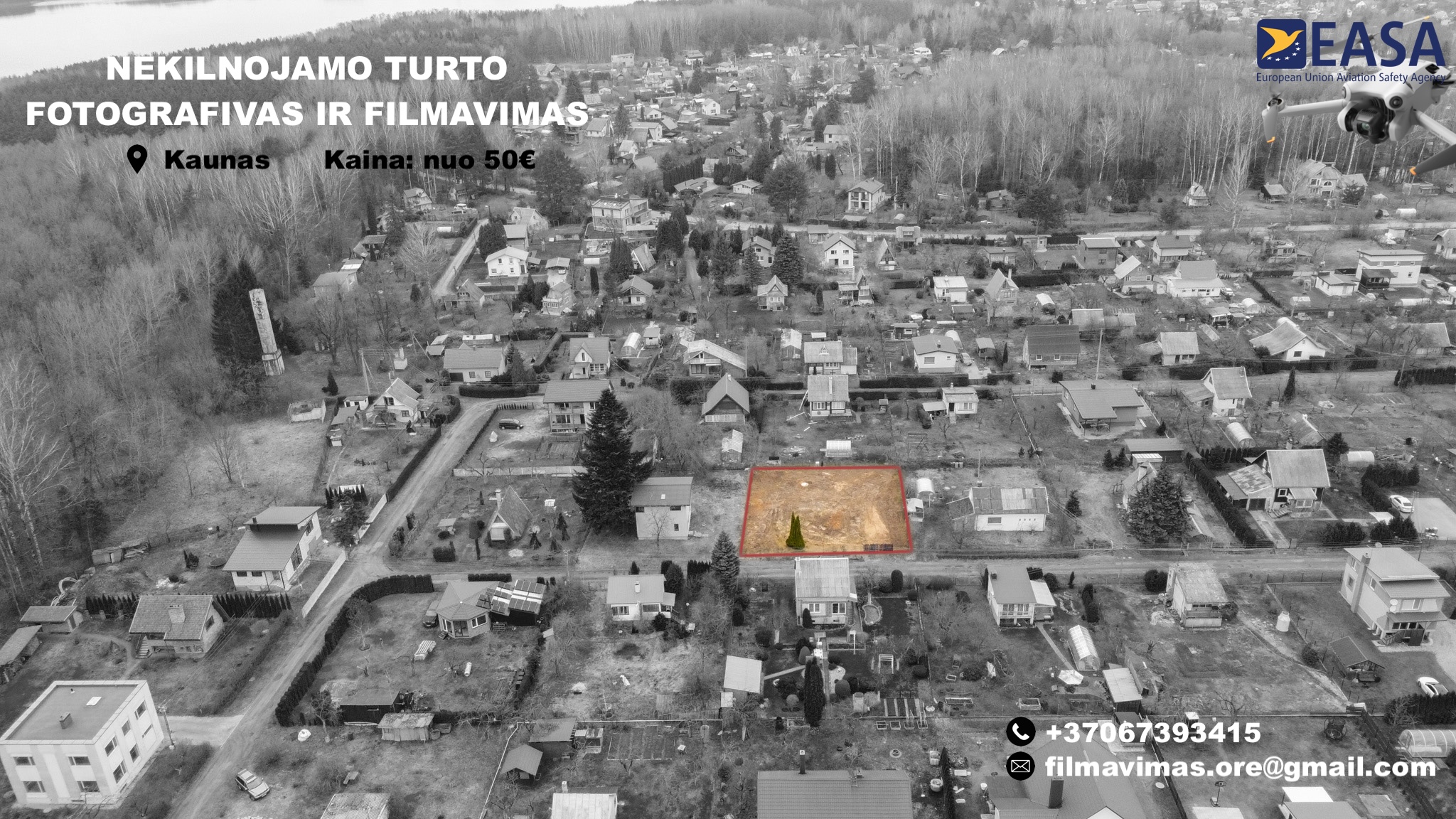 Drono paslaugos: Filmavimas/fotografavimas