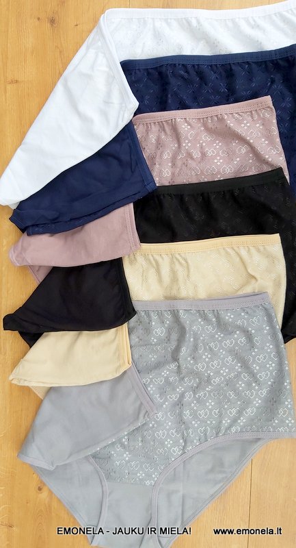 Kelnaitės paaukštintu liemeniu, didesni dydžiai