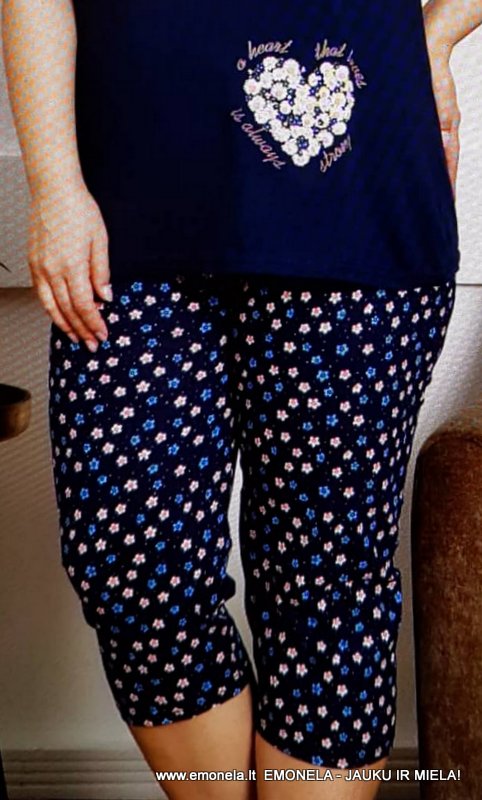 Pižama RIMA, trumpa, 2 dalių t.mėlyna, dydis 48