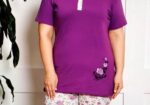 Pižama VIOLETA, trumpa, 2 dalių