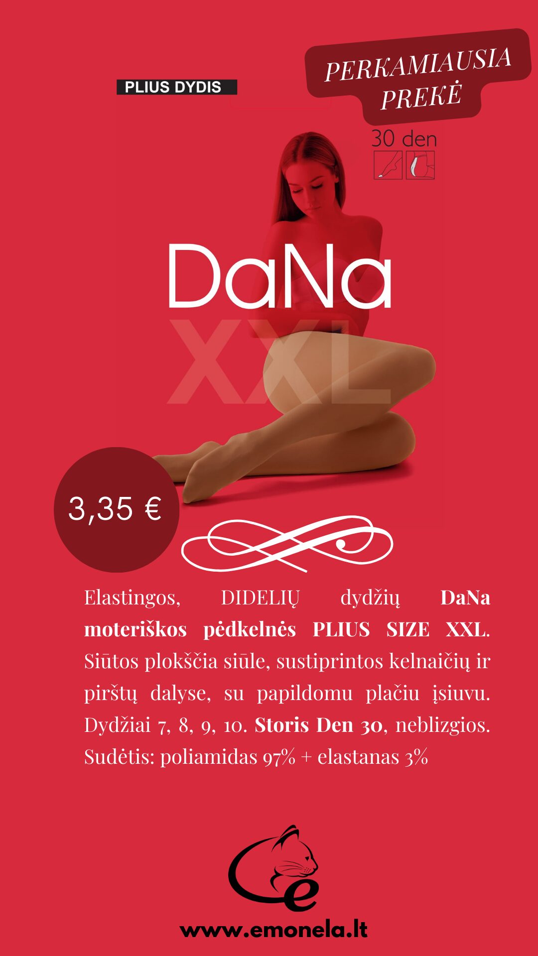 DIDESNI NAKTINUKAI be rankovių, 56 dydis