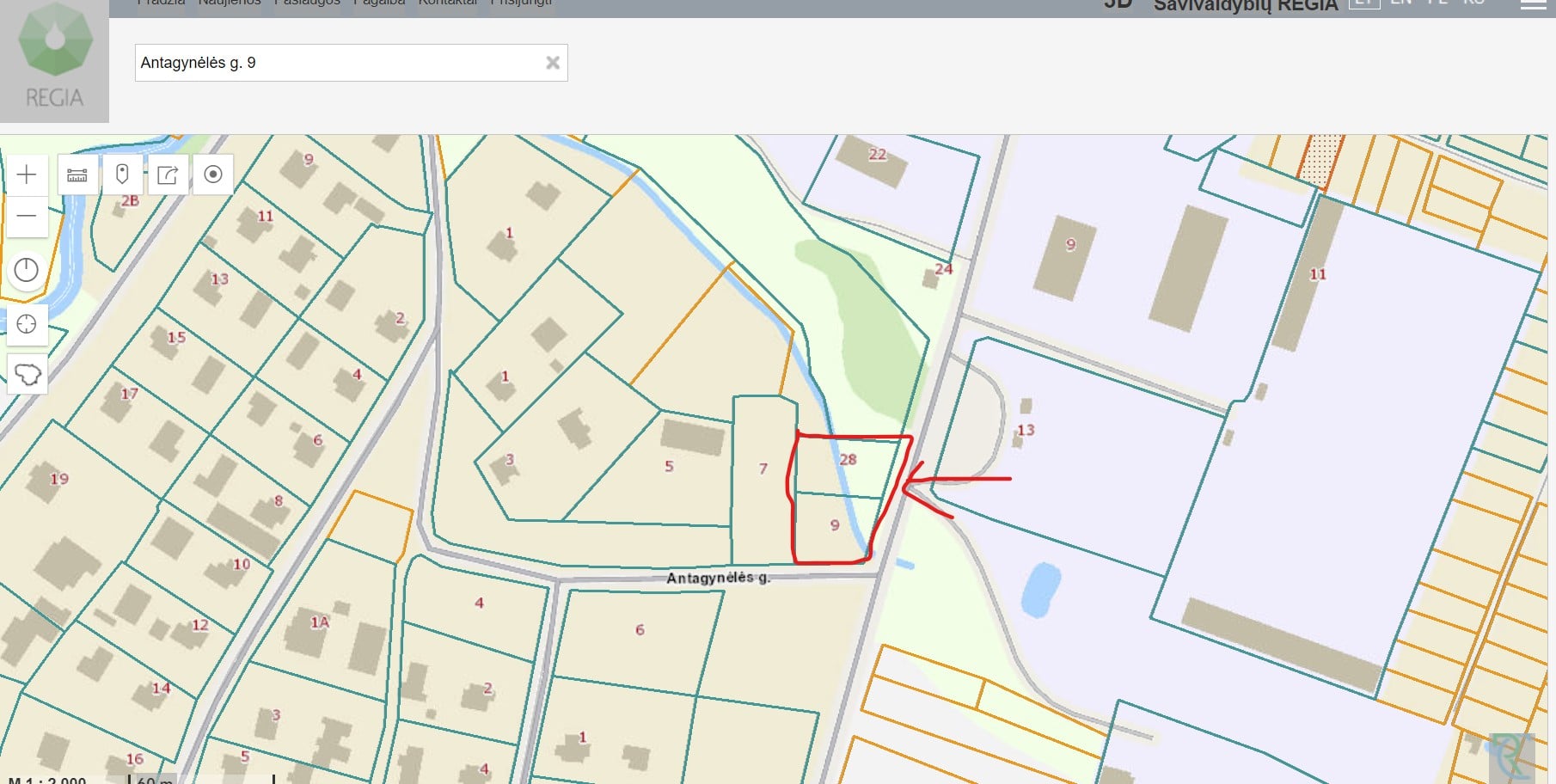 Namų valdos sklypai