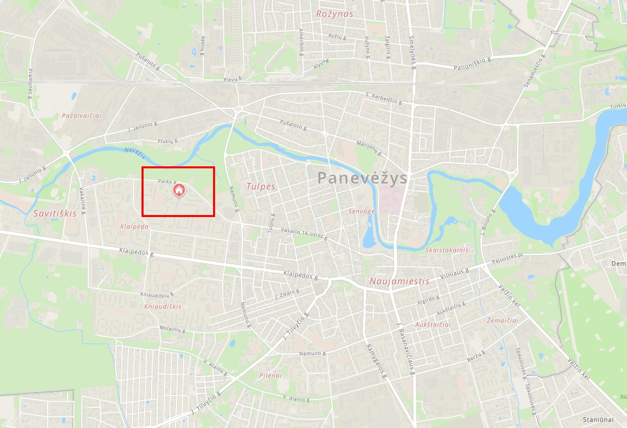 Parduodamas 1 kambario butas, Panevėžyje.