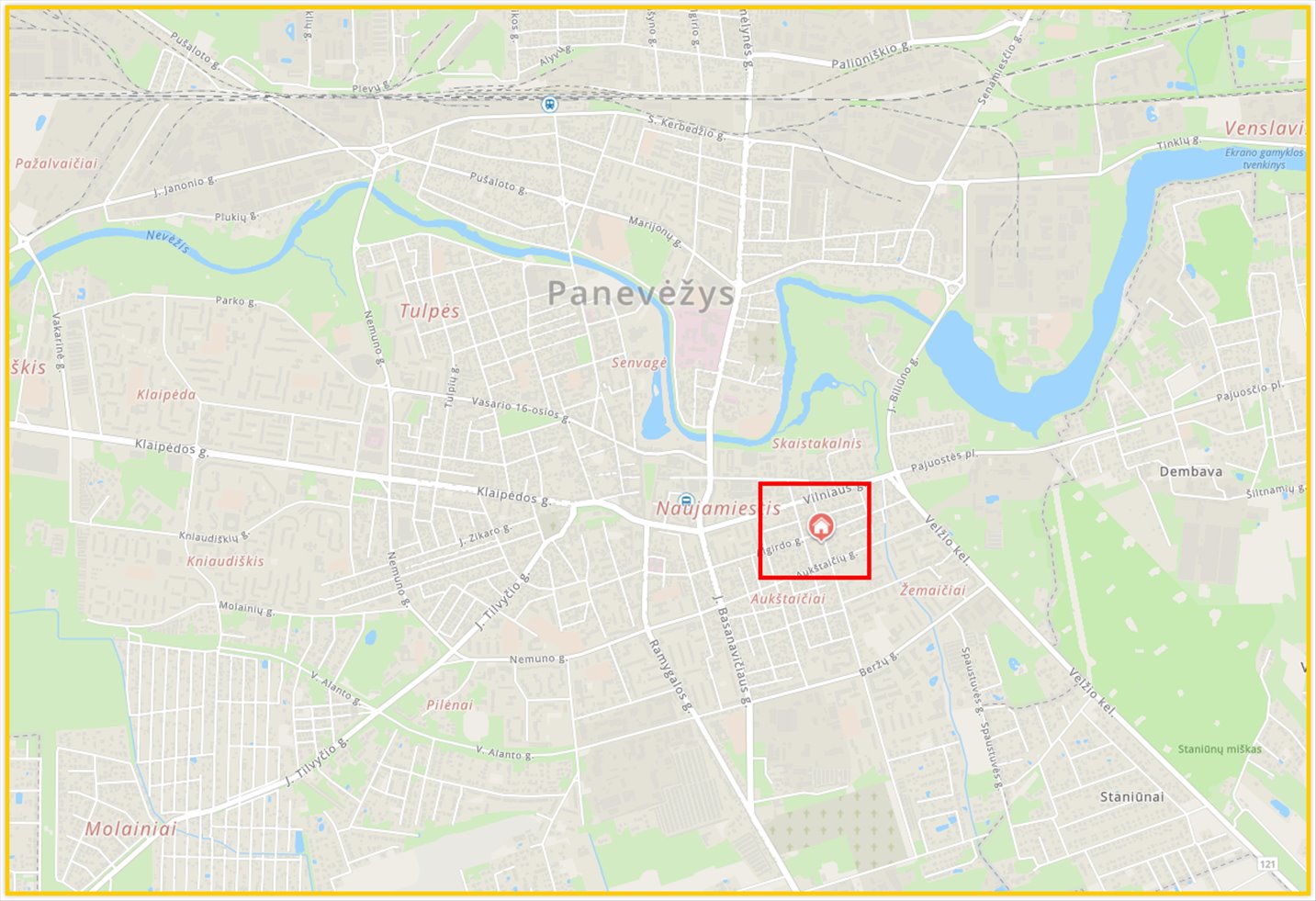 Parduodamas mediniame name 2 kambarių butas pirmame aukšte Staniūnų g. 24 Panevėžys