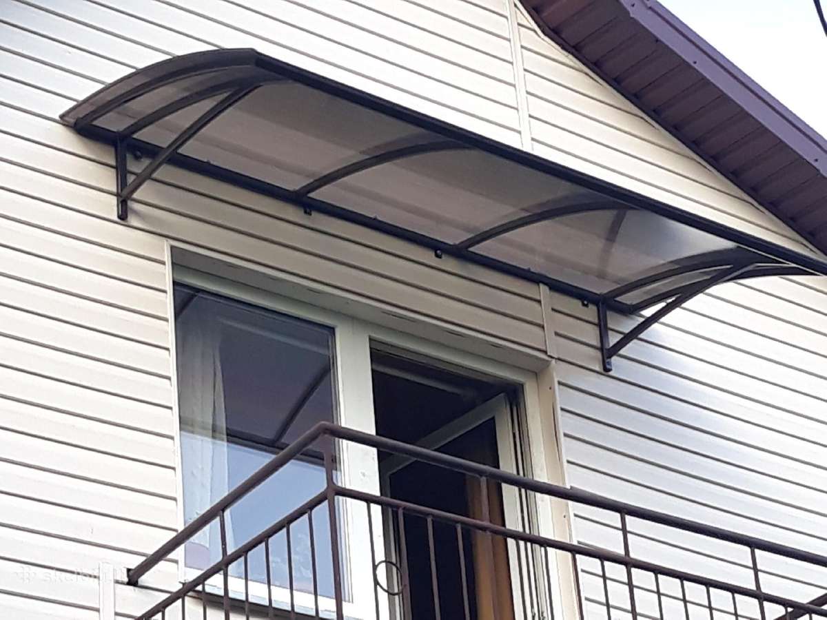 Stoginės, stogeliai virš durų, garažų, laiptų, terasų