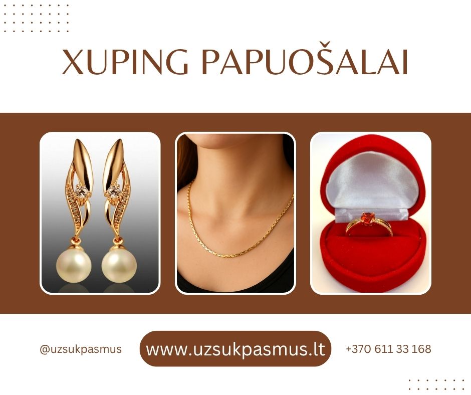 Xuping auksuoti papuošalai (medicininis auksas)