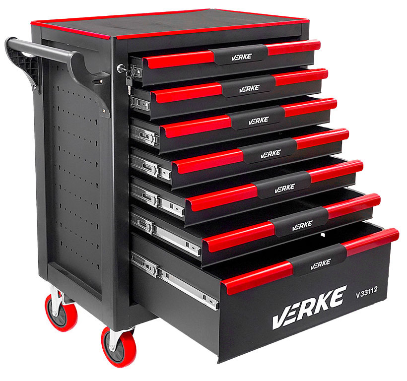 Įrankių vežimėlis 7 stalčių