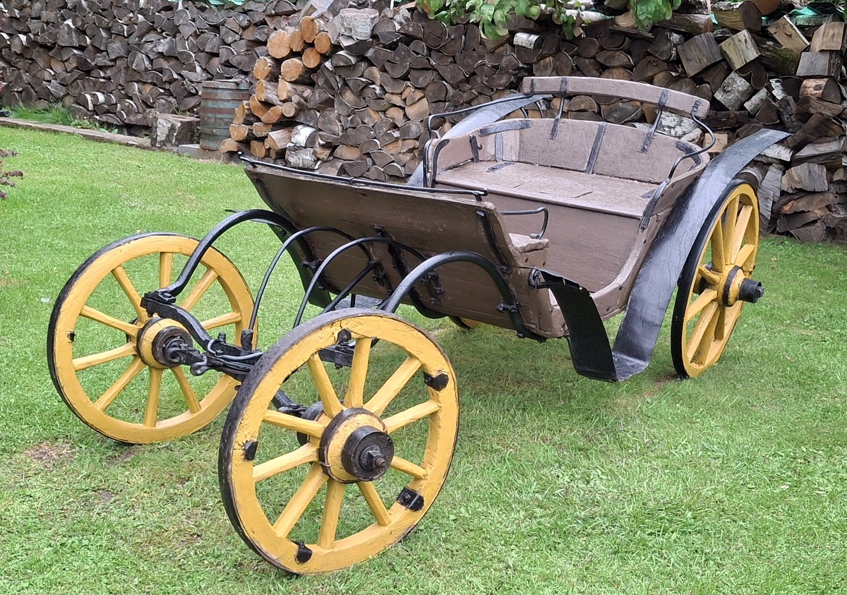 Antikvarinė Brička lineika – karieta be stogo