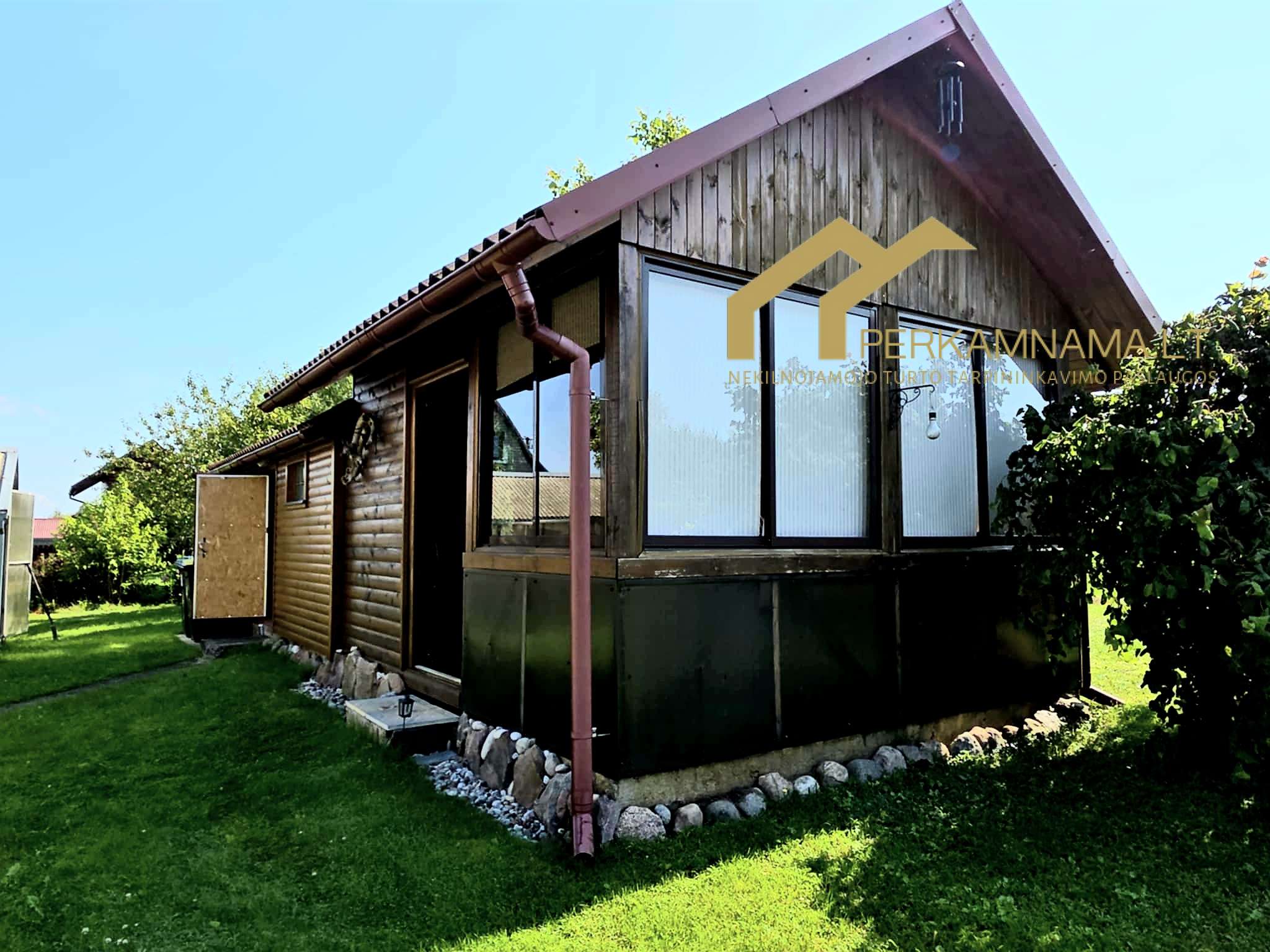 Parduodamas sodo namelis su terasa ir sklypu Klaipėdos r.