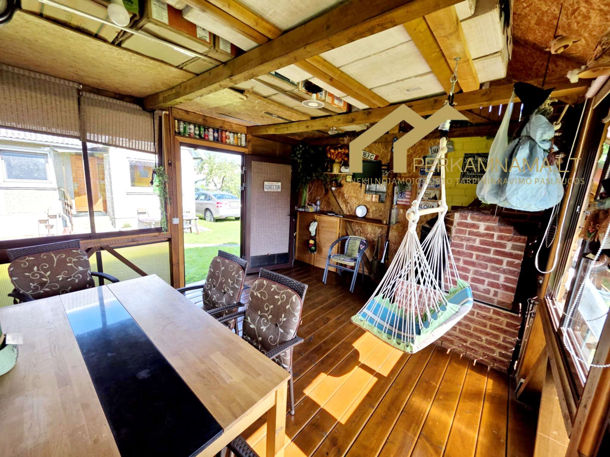 Parduodamas sodo namelis su terasa ir sklypu Klaipėdos r.