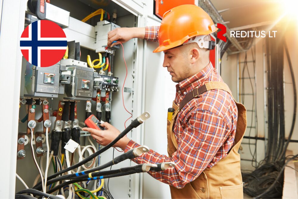 Gamybos linijų elektrikas – darbas Norvegijoje (1927)