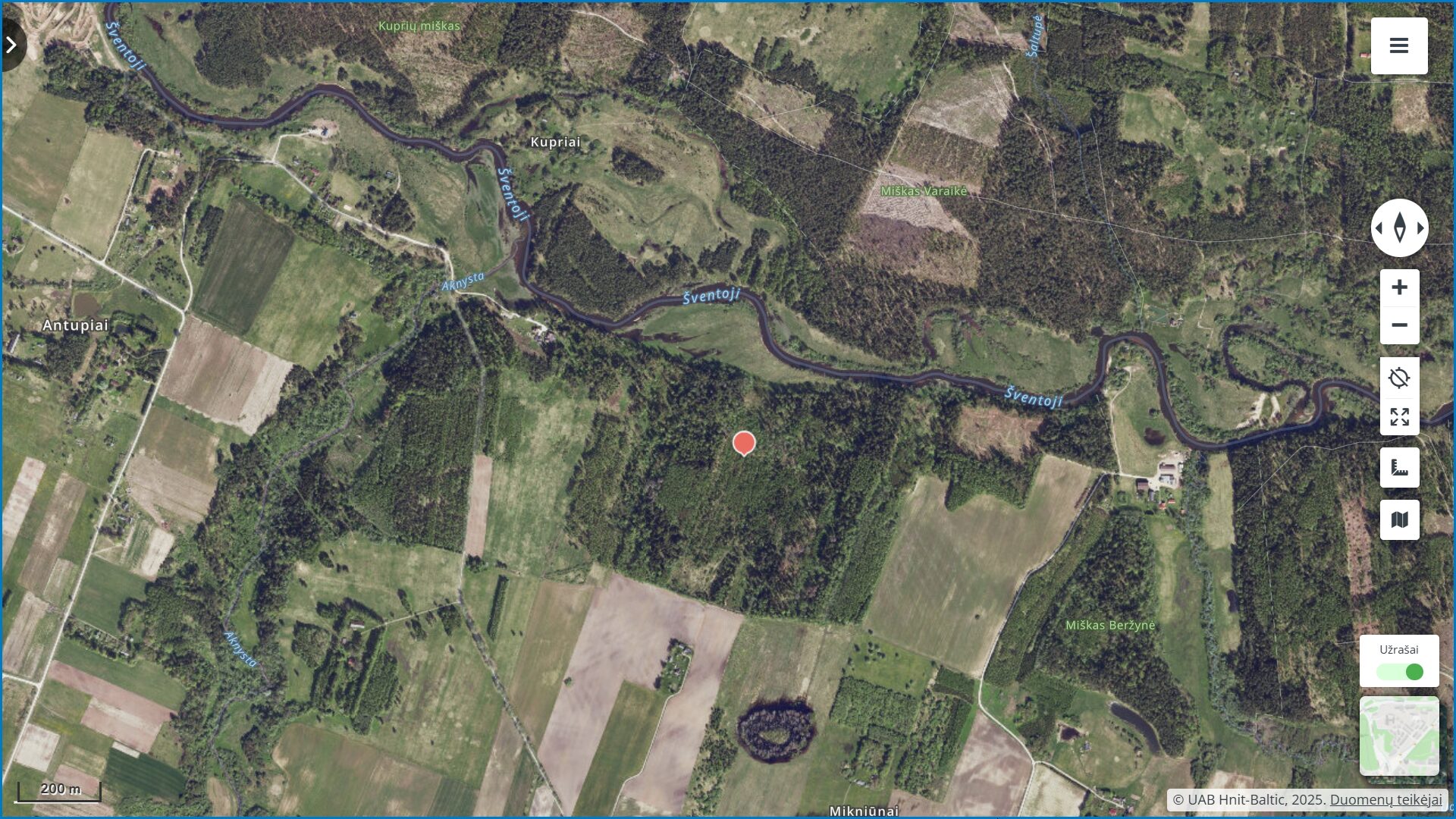 Parduodamas žemės ūkio paskirties 6.57 ha su mišku Anykščių r.