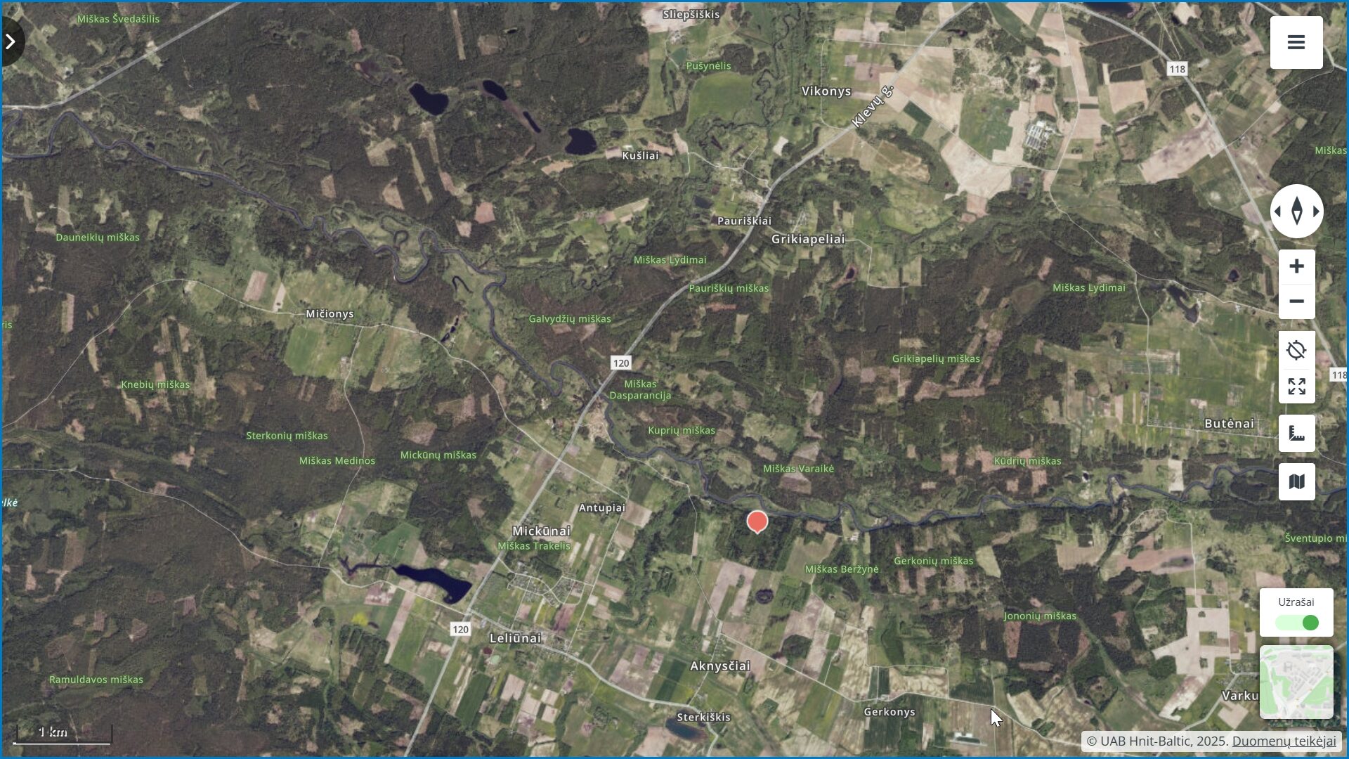 Parduodamas žemės ūkio paskirties 6.57 ha su mišku Anykščių r.