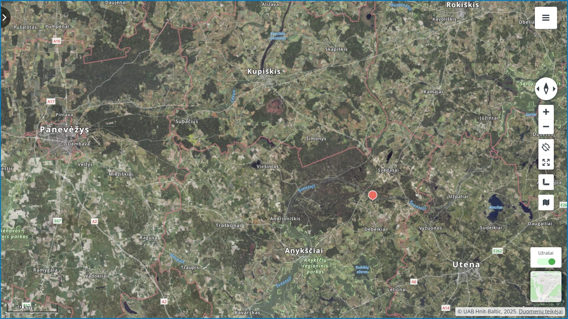 Parduodamas žemės ūkio paskirties 6.57 ha su mišku Anykščių r.