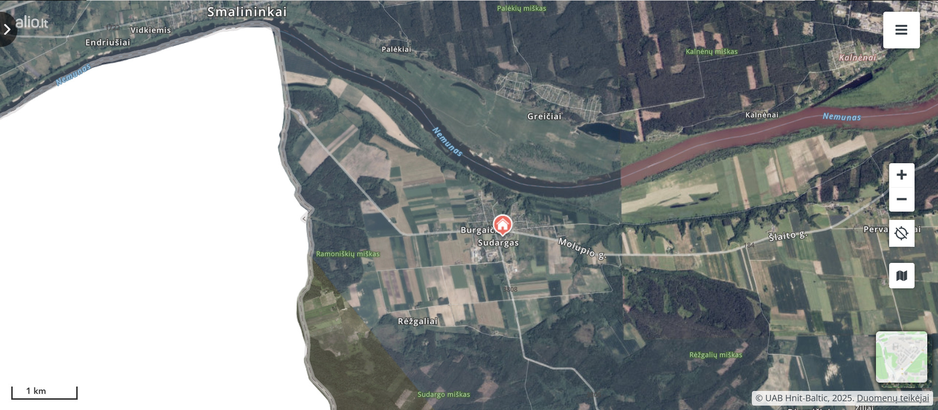 Parduodamas erdvus, įrengtas mūrinis 2 aukštų namas Šakių raj. Sudargo km.