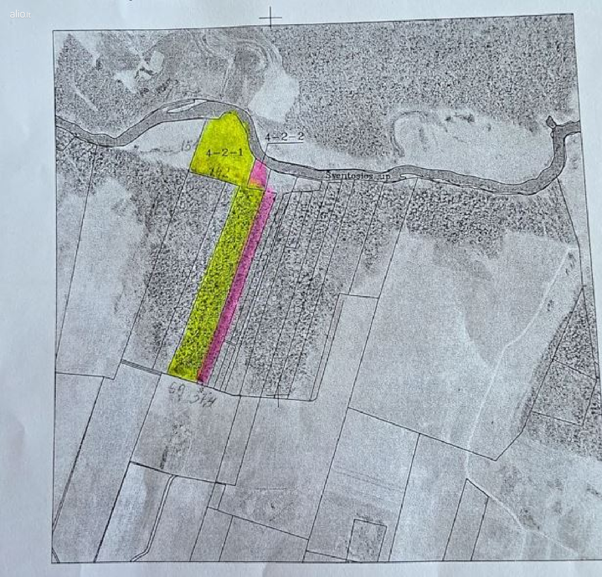 Žemės ūkio paskirties sklypas 6.5 ha su mišku – šalia upės Šventoji – Anykščių raj. Debeikių sen.