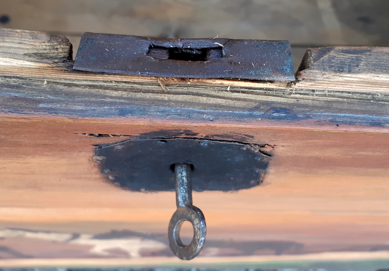 Senovinė meniška Kraičių Skrynia