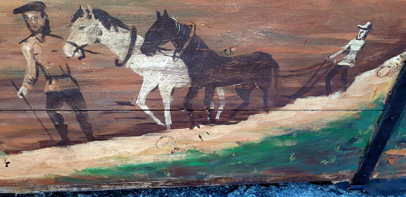 Senovinė meniška Kraičių Skrynia