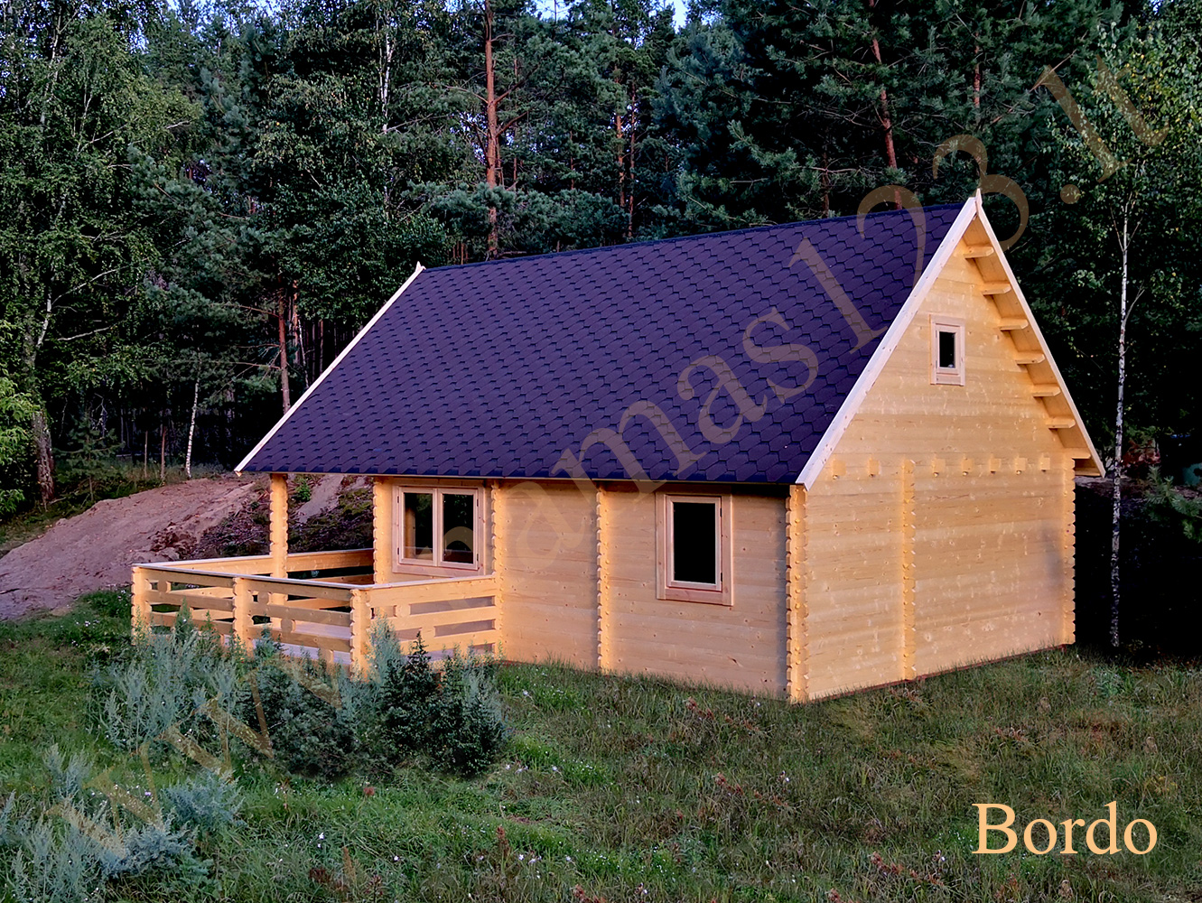 Namelis, nameliai, sodo namai ir mediniai vasarnamiai bei garažai.