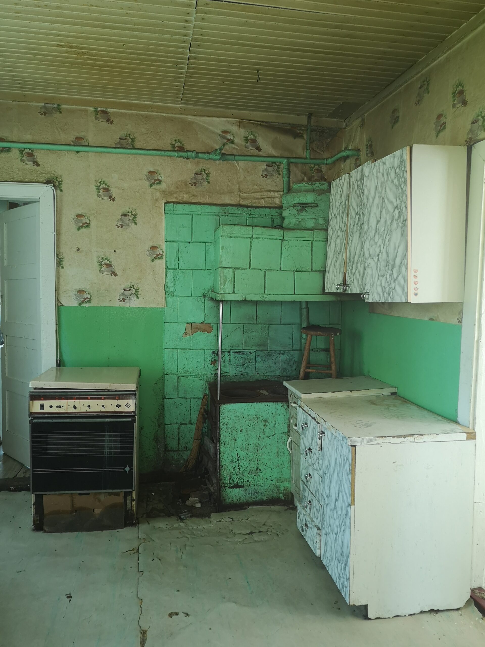 Parduodamas namas su ūkiniu pastatu.