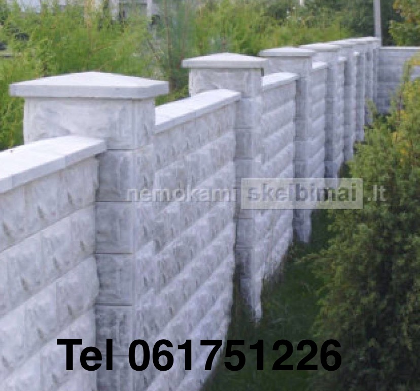 Pigiai blokeliai tvorai