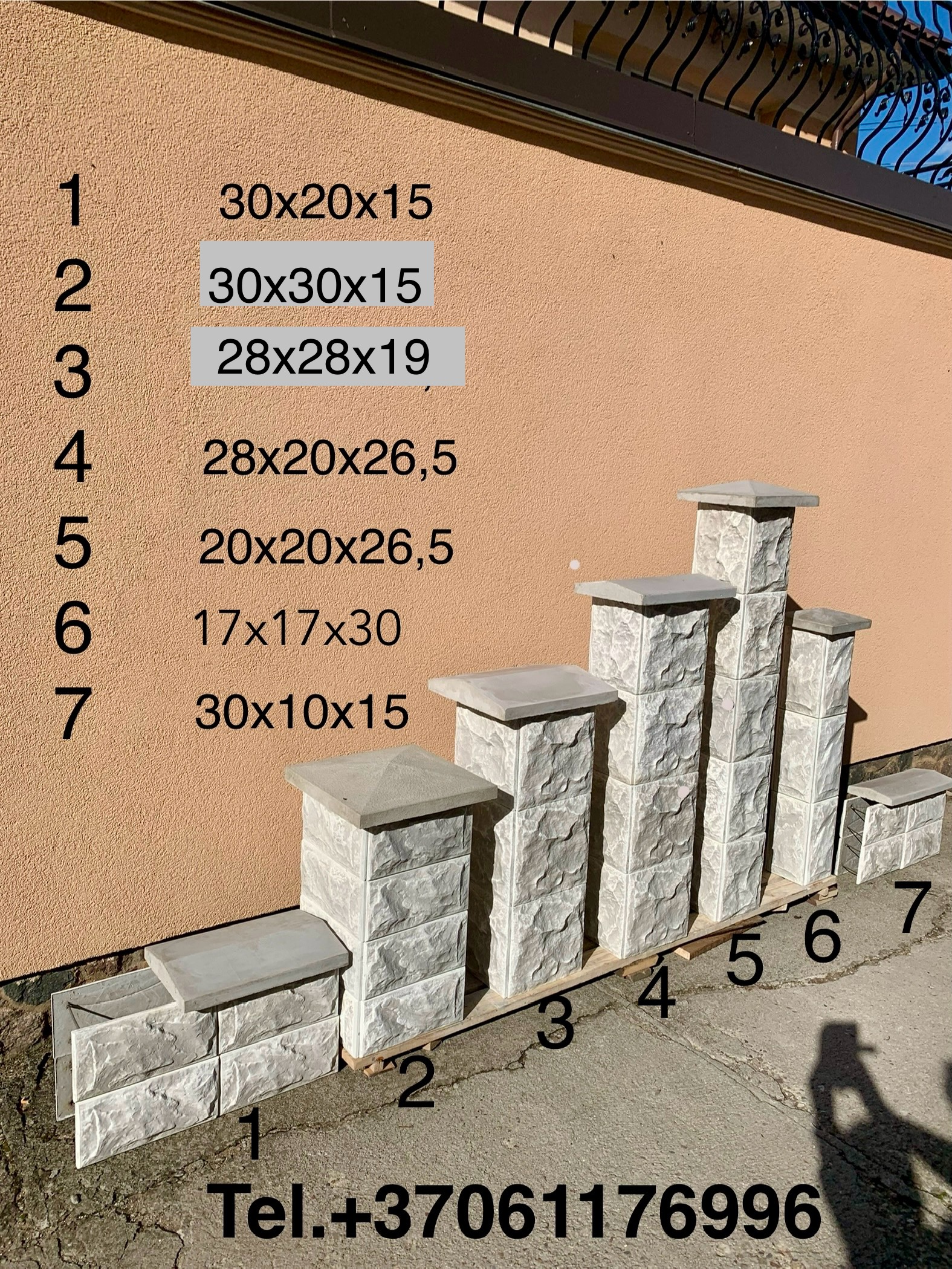 Pigiai blokeliai tvorai