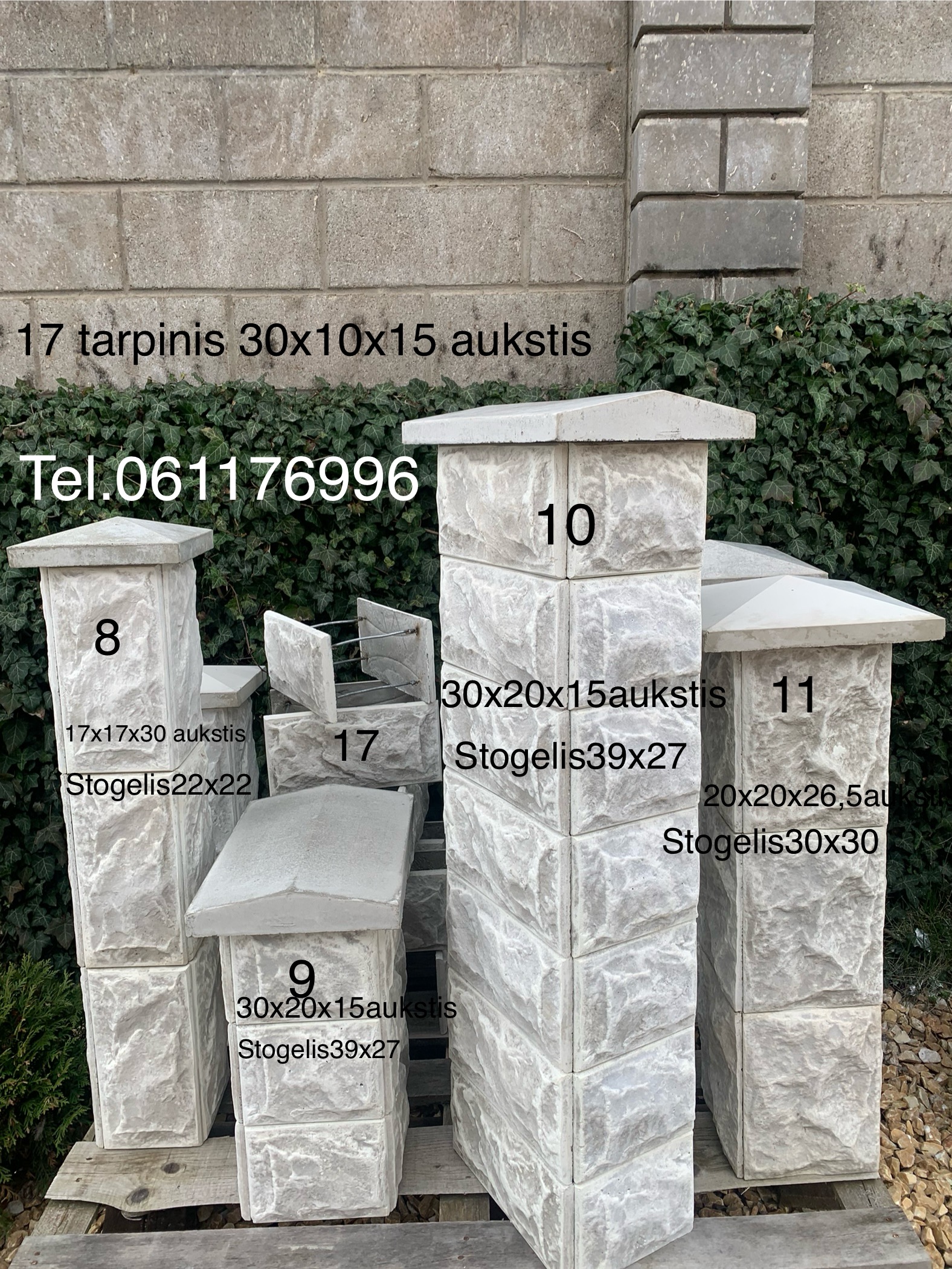 Pigiai blokeliai tvorai