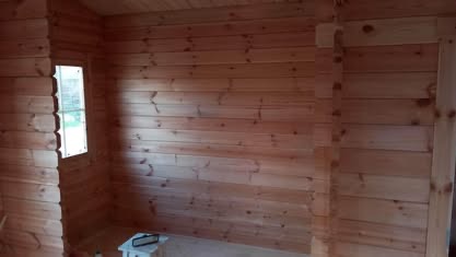 Sodas MANO VASARA, medinis namelis ir garazas