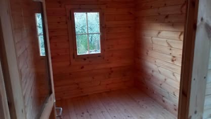 Sodas MANO VASARA, medinis namelis ir garazas