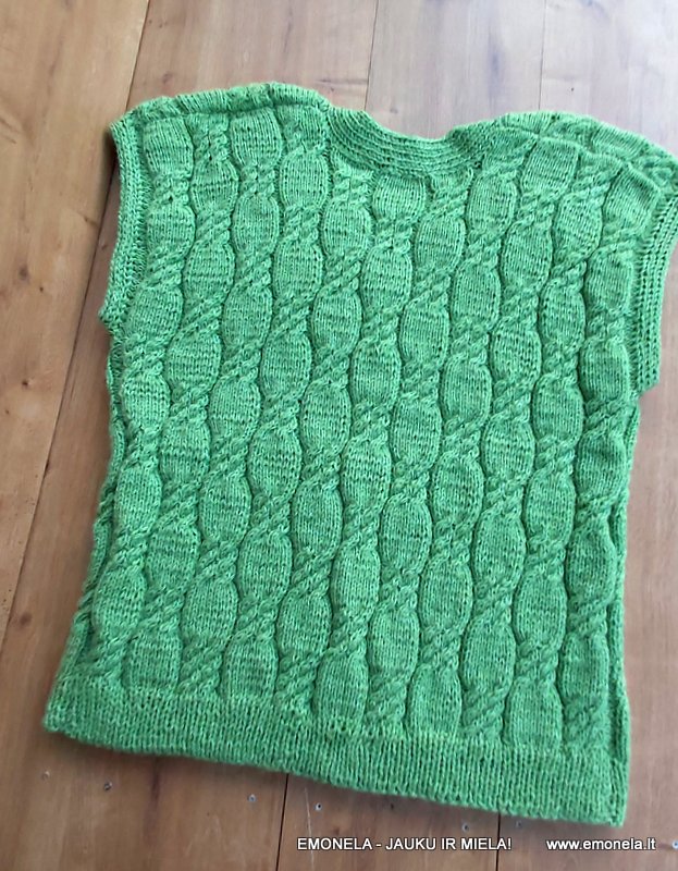 Liemenė didelė unisex universali žalia GERA NUOTAIKA