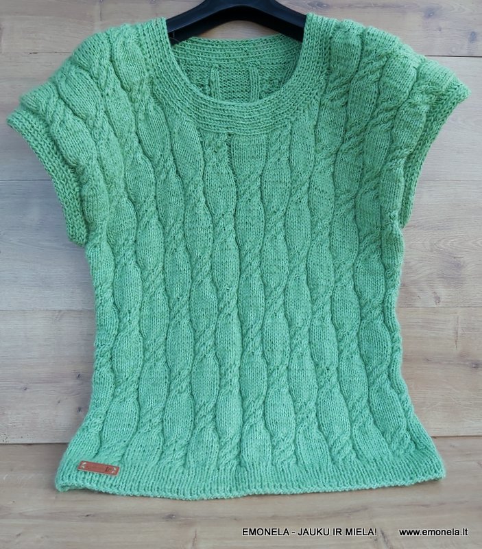 Liemenė didelė unisex universali žalia GERA NUOTAIKA