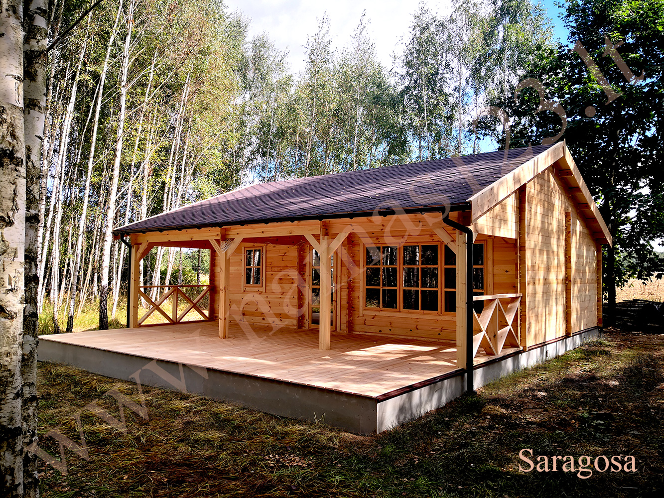 Namelis, nameliai, sodo namai ir mediniai vasarnamiai bei garažai.