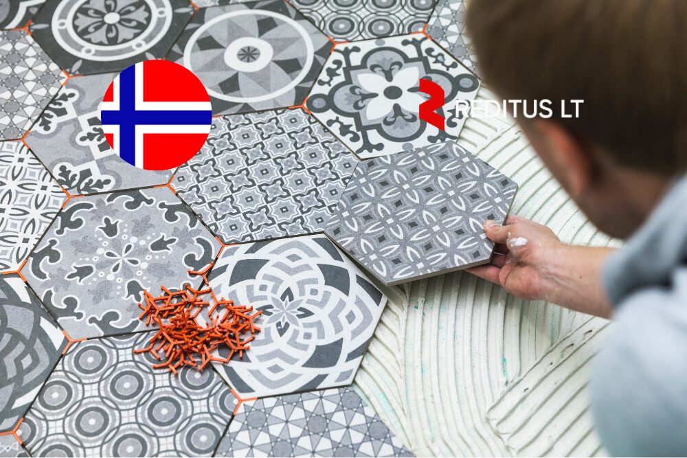 Plytelių klojėjai – darbas Norvegijoje (1988)