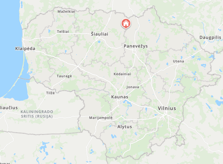 Parduodamas 38 a sklypas su pastatais Raudonpamūšyje, Pakruojo raj.